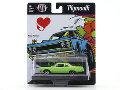 1969 Plymouth Road Runner 440 green 1:64 M2 Machines licensed diecast scale model car 11228-121