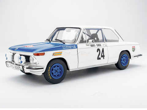 1969 BMW 2002 Tii No24 Rallye Monte Carlo 1:18 Solido Licensed Diecast Scale Model Car Collectible