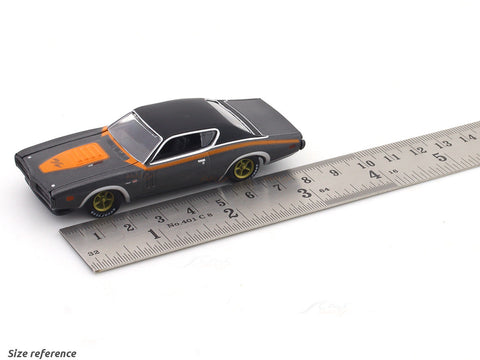1970 Dodge Charger R/T 440 6-Pack grey 1:64 M2 Machines licensed diecast scale model car 11228-118