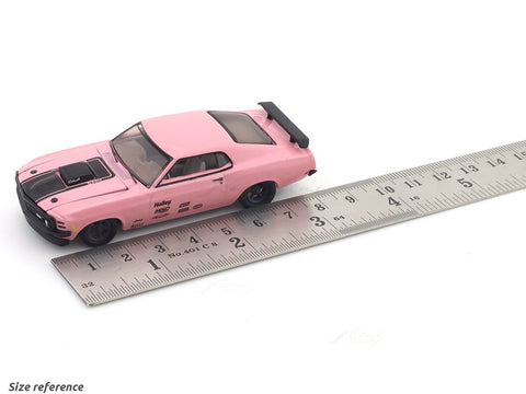 1970 Ford Mustang Mach 1 428 pink 1:64 M2 Machines licensed diecast scale model car 11228-118