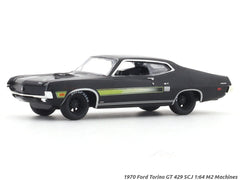 1970 Ford Torino GT 429 SCJ black 1:64 M2 Machines licensed diecast scale model car 11228-109