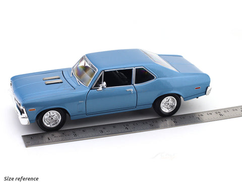 1970 Chevrolet Nova SS Blue 1:24 Maisto licensed diecast Scale Model car collectible