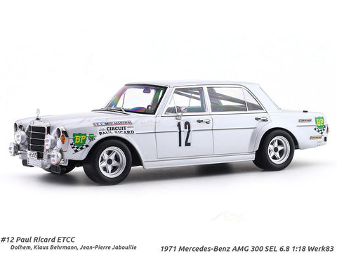 1971 Mercedes-Benz AMG 300 SEL 6.8 No.12 1:18 Werk83 diecast scale model car collectible