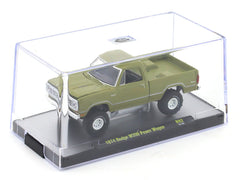 1974 Dodge W200 Power Wagon green 1:64 M2 Machines licensed diecast scale model car 32500-92