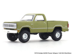 1974 Dodge W200 Power Wagon green 1:64 M2 Machines licensed diecast scale model car 32500-92
