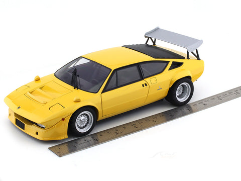 1974 Lamborghini Urraco Rally yellow 1:18 Kyosho diecast scale model car collectible