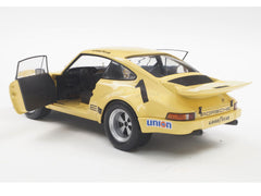 1974 Porsche 911 IROC No1 Emerson Fittipaldi Yellow 1:18 Solido Licensed Diecast Scale Model Car Collectible