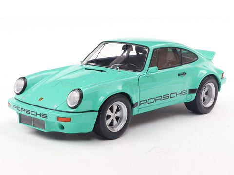 1974 Porsche 911 IROC Mint Green 1:18 Solido Licensed Diecast Scale Model Car Collectible
