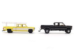 1975 Chevrolet Silverado 30 4X4 Pickup & 1973 Chevrolet Silverado 30 Pickup 1:64 M2 Machines diecast hauler scale model