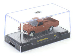 1977 Datsun Pickup brown 1:64 M2 Machines licensed diecast scale model car 32500-93