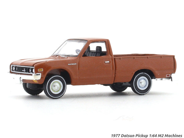 1977 Datsun Pickup brown 1:64 M2 Machines licensed diecast scale model car 32500-93