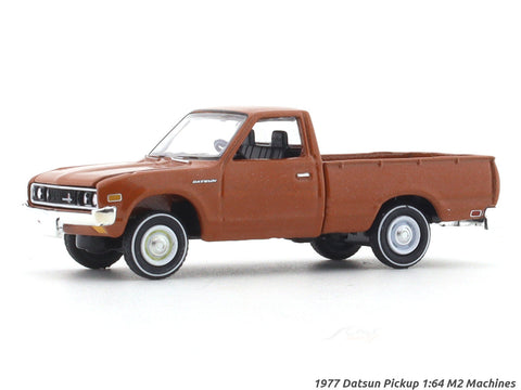 1977 Datsun Pickup brown 1:64 M2 Machines licensed diecast scale model car 32500-93
