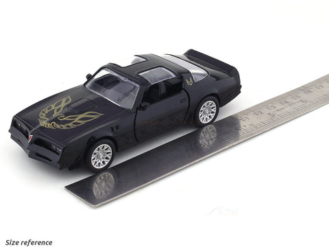 1978 Pontiac Firebird Trans AM black 1:36 Super Fast pull back car scale model