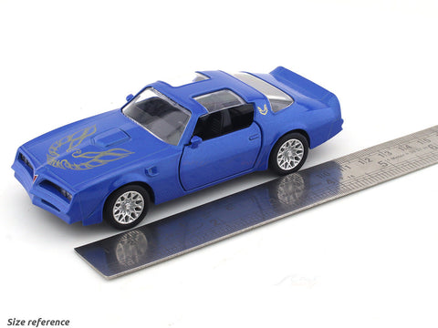 1978 Pontiac Firebird Trans AM blue 1:36 Super Fast pull back car scale model