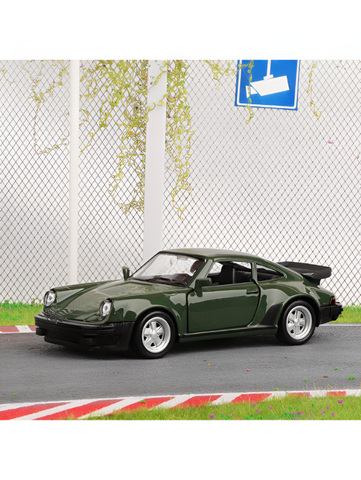 1978 Porsche 911 Turbo Diecast Model Car – 1:24 Scale Vintage Classic Porsche Collectors Car - Red TVO25.