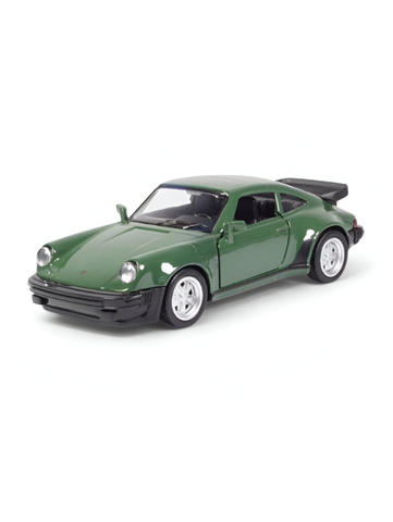 1978 Porsche 911 Turbo Diecast Model Car – 1:24 Scale Vintage Classic Porsche Collectors Car - Green TVO25.