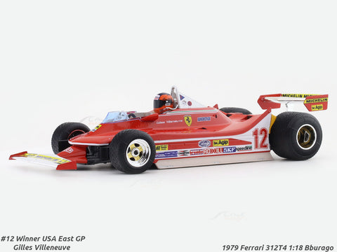1979 Ferrari 312T4 Winner USA East GP 1:18 Bburago licensed diecast scale model collectible