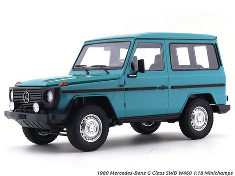 1980 Mercedes-Benz G Class SWB W460 Turquoise 1:18 Minichamps diecast scale model collectible
