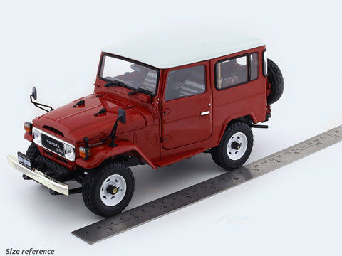1980 Toyota FJ40 Land Cruiser Red 1:18 Kyosho diecast scale model car collectible