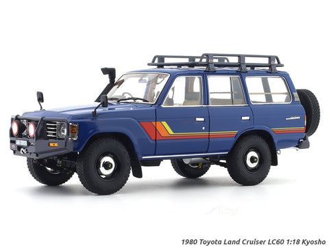 1980 Toyota Land Cruiser LC60 blue 1:18 Kyosho licensed premium diecast scale model car collectible