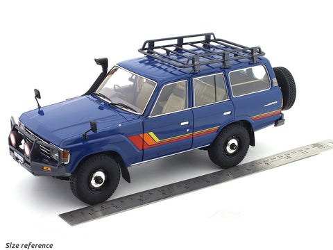 1980 Toyota Land Cruiser LC60 blue 1:18 Kyosho licensed premium diecast scale model car collectible