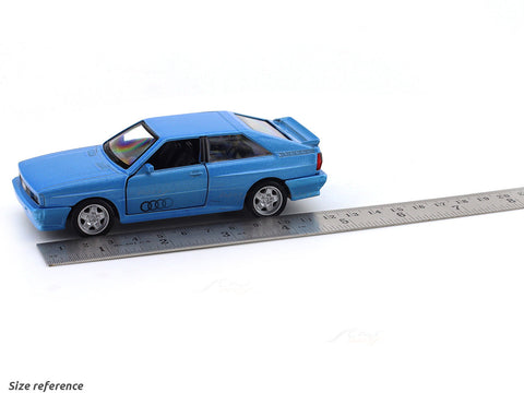 1980 Audi Quattro Blue 1:33-42 RMZ City licensed pull back car scale model