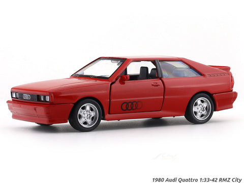 1980 Audi Quattro Red 1:33-42 RMZ City licensed pull back car scale model