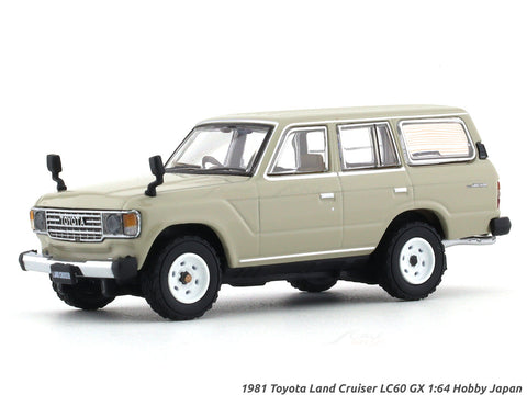 1981 Toyota Land Cruiser LC60 GX beige 1:64 Hobby Japan diecast scale model collectible