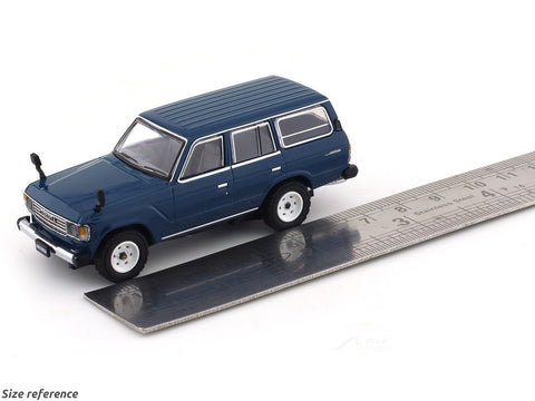 1981 Toyota Land Cruiser LC60 GX blue 1:64 Hobby Japan diecast scale model collectible