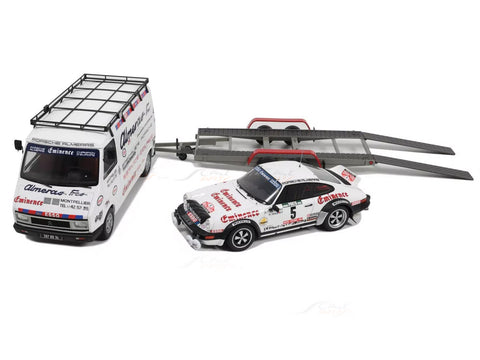 1981 Citroen C35 & Porsche 911 with trailer 1:18 Ottomobile licensed resin scale model car collectible