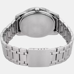 Enticer Men Quartz Black Dial Analog Stainless Steel Watch A550