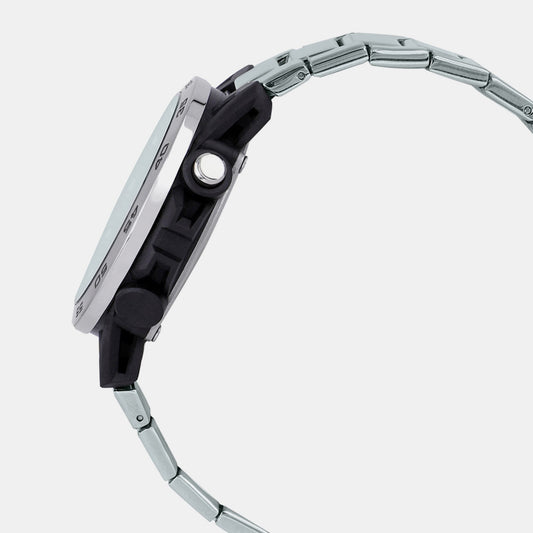 Edifice Men Quartz Black Dial Analog-Digital Stainless Steel Watch ED575