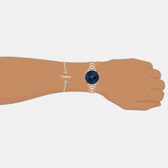 Classics Women Quartz Blue Dial Analog Brass Watch TWEL15804