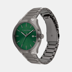 Define Men Quartz Green Dial Analog Stainless Steel Watch 25200350