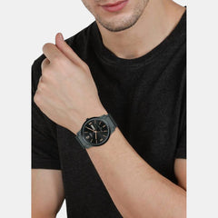 Classics Couple Quartz Black Dial Analog Brass Watch TW00PR264