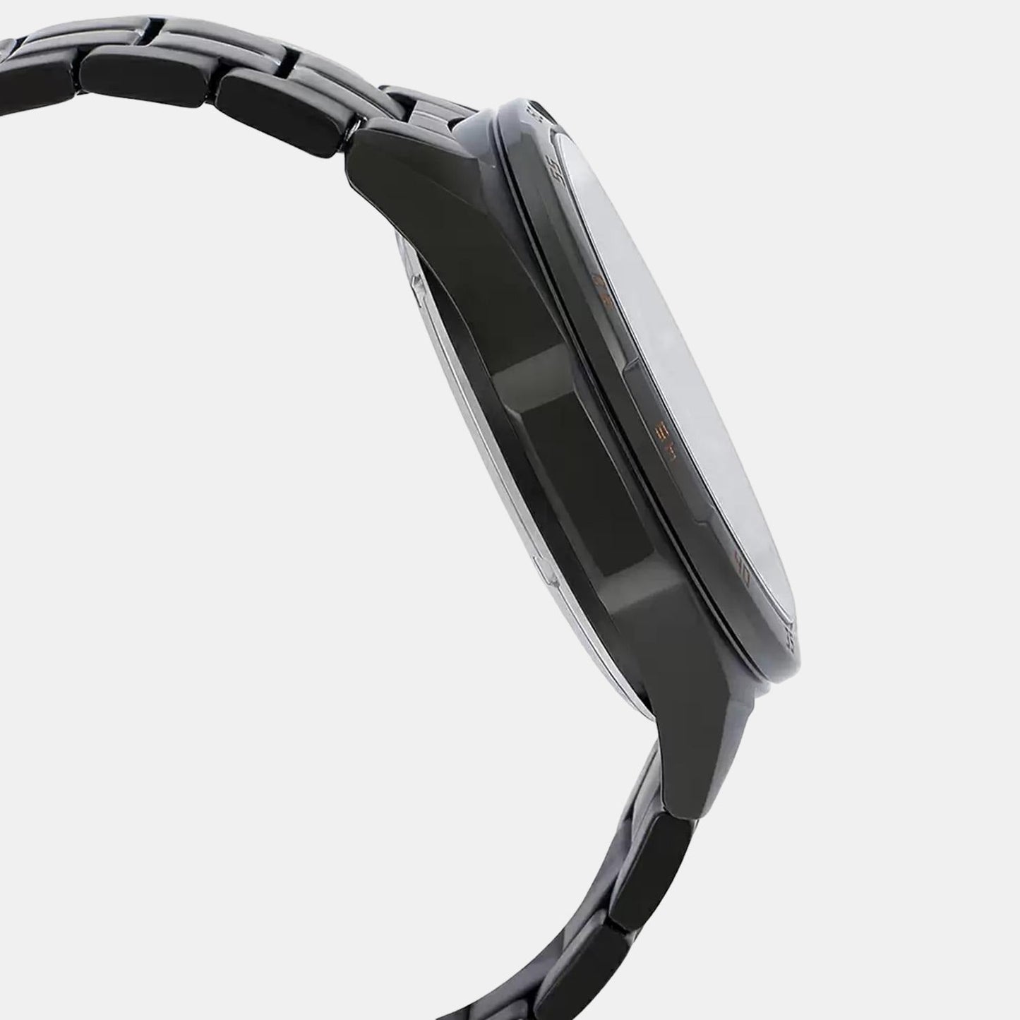 Edifice Men Quartz Black Dial Chronograph Stainless Steel Watch EX493