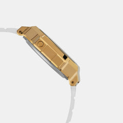 Vintage Unisex Quartz Gold Dial Digital Resin Watch D307