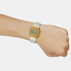Vintage Unisex Quartz Gold Dial Digital Resin Watch D307