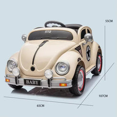 11Cart Volkswagon Beetle Style 12V Kids Electric Ride-On Car