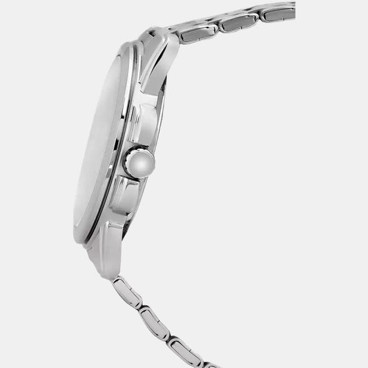 Enticer Men Quartz Black Dial Analog Stainless Steel Watch A550