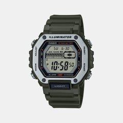 Youth Unisex Quartz Green Dial Digital Resin Watch D301