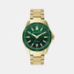 Spencer Men Quartz Green Dial Analog Stainless Steel Watch AX1951