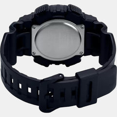 Youth Men Quartz Black Dial Analog-Digital Resin Watch AD218