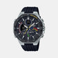 Edifice Men Quartz Black Dial Analog-Digital Resin Watch EX557