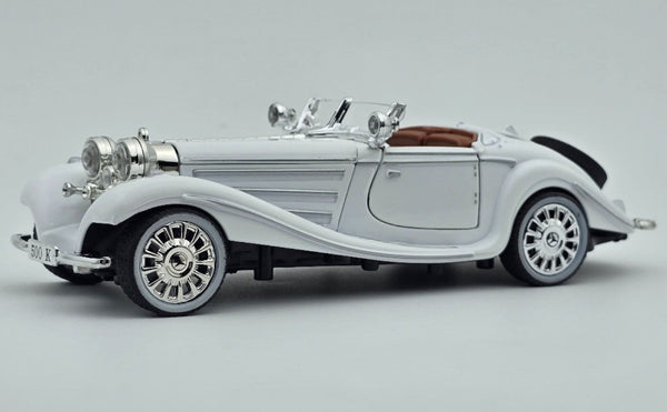 1936 Mercedes Benz 500K 1:24 Roadster diecast scale model car collectible | Assorted Colors