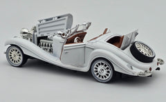 1936 Mercedes Benz 500K 1:24 Roadster diecast scale model car collectible | Assorted Colors
