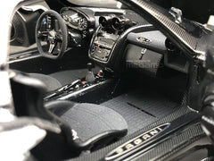 1/18 Almost Real AR+ Pagani Zonda Cinque Coupe 2009 White Diecast Full Open