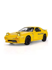 Yellow - Mazda RX-7 Elite Metal Diecast Car - Scale 1:32 - Alloy Edition