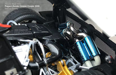 1/18 Almost Real AR+ Pagani Zonda Cinque Coupe 2009 White Diecast Full Open