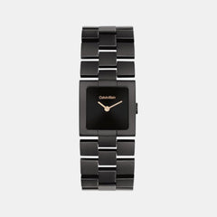 Ck Meridian Women Quartz Black Dial Analog Stainless Steel Watch 25100091